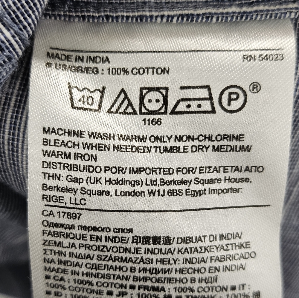 Banana Republic Poplin Chambray Sleeveless Top Size 10 Cotton Back Zipper Blue - Picture 9 of 10